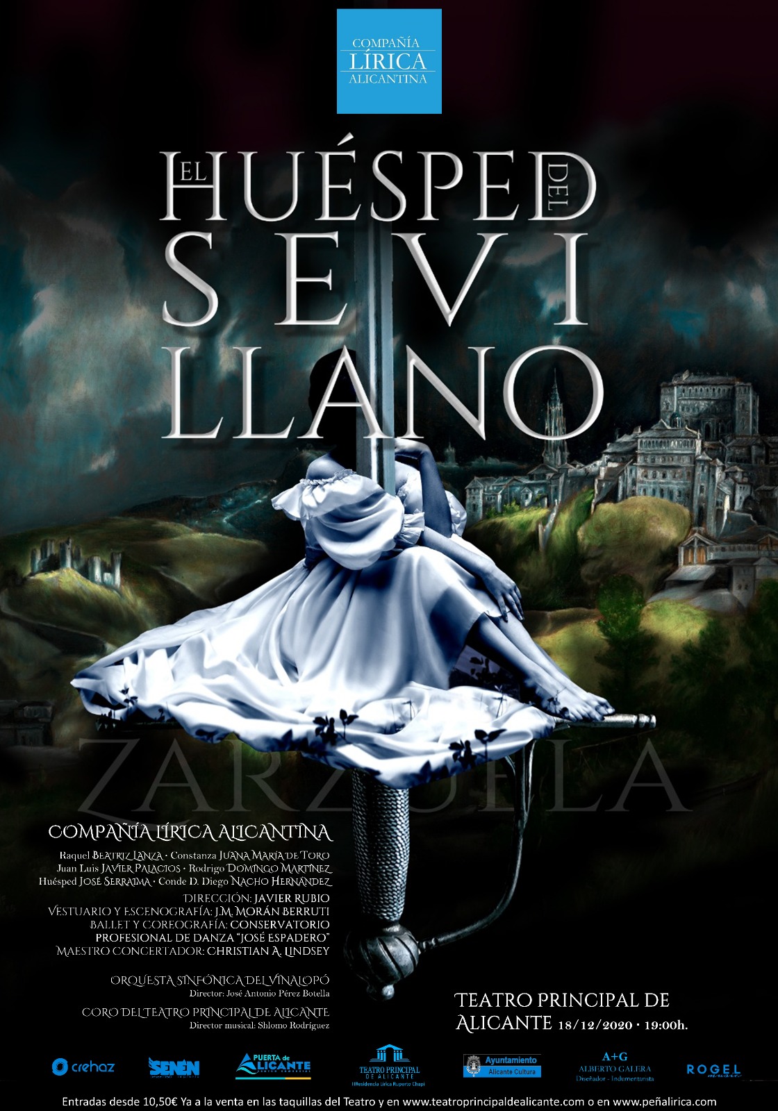 El Huésped del Sevillano en el Teatro Principal de Alicante · Programa de mano