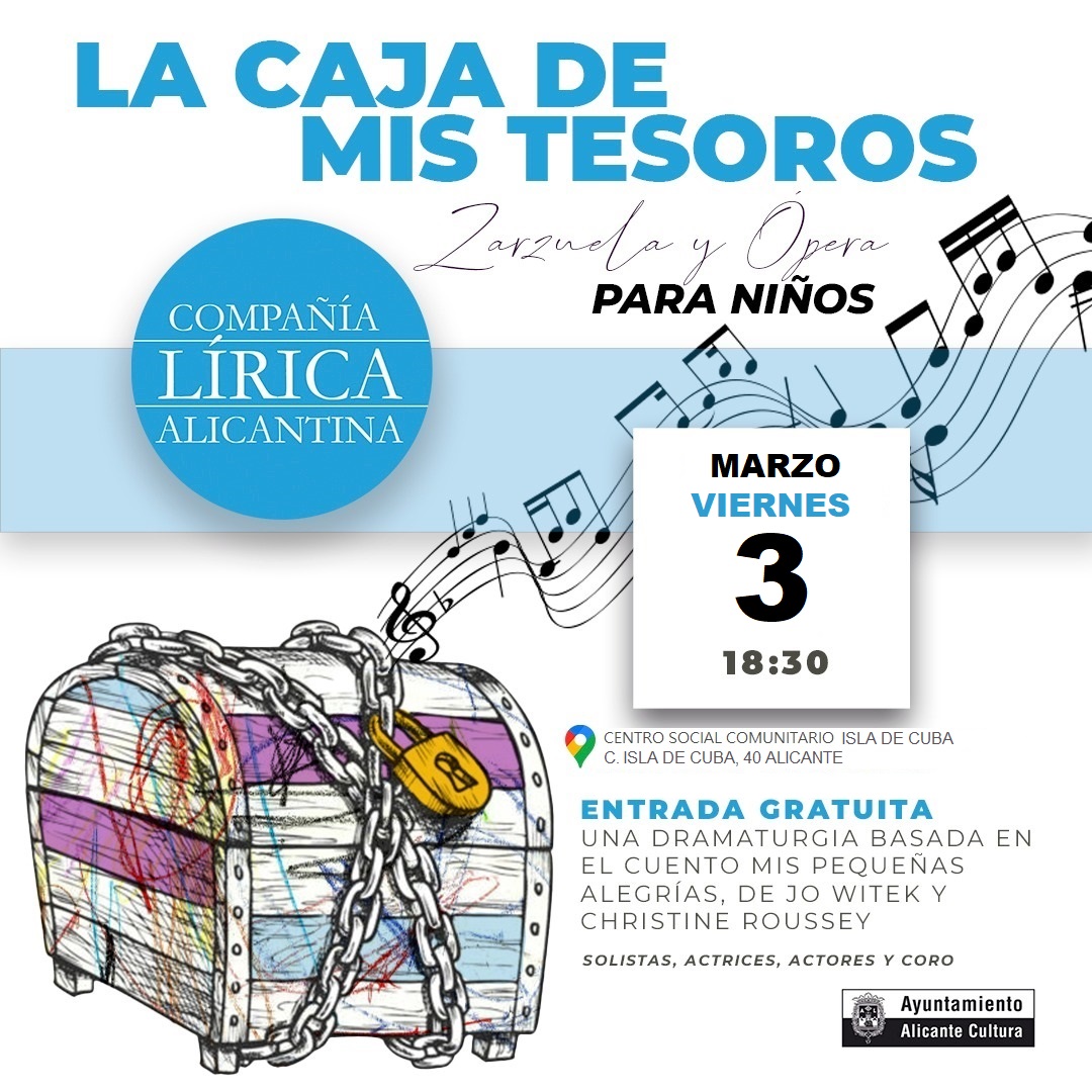 «La Caja de mis Tesoros» · Antología para niños · En el CSC Isla de Cuba · 3 de marzo 2023 ·» 18:30h